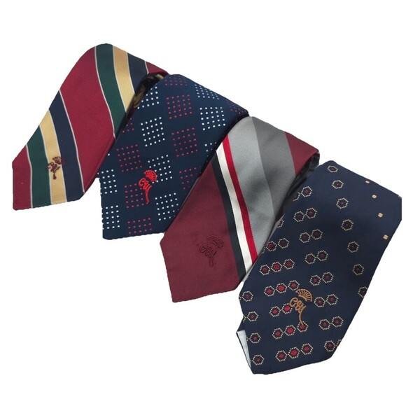 Vintage COUNTESS MARA NEW YORK Crown Neckties LOT OF 4 Capper & Capper St. Croix